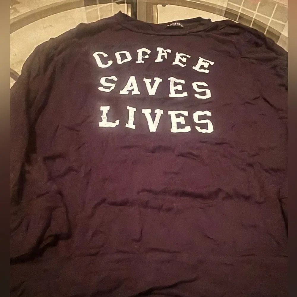 Graphic long sleeve top